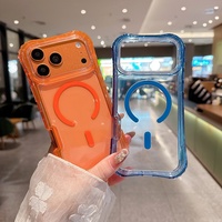 Étui magnétique transparent antichoc pour Infinix Note 60 Ultra, coque de protection double couche en TPU et PC anti-impact pour iPhone 15 Pro