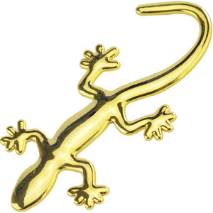 Pegatina metálica para coche Gecko, 4,7x10cm, insignia decorativa para carrocería, pegatinas traseras para decoración de automóviles - Product Image 2