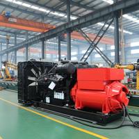 Groupe électrogène diesel refroidi par eau 1250 KVA 1250KW 1,5 MW 50Hz ATS Alternateur 100% cuivre Type conteneur silencieux ouvert Centre de données