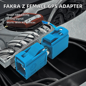 Universal Straight Fakra Z Female to Female 12V ABS Brass RF 1P Car Radio GPS Antenna Aerial <b>Adapter</b> - Product Image 2