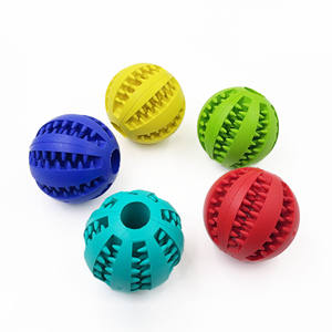 Diş temizleme kauçuk toksik olmayan yavaş yeme köpek yavrusu çiğneme tedavi topu oyuncak - Product Image 2