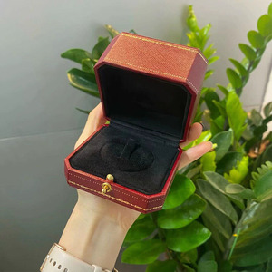 Premium Full Set Red Octagonal Jewelry <b>Box</b> Shockproof Velvet Lining Ring Necklace Storage Packaging For Jewelry Store Display Sa - Product Image 5