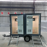Remorque publique de luxe WC publics ensemble de toilettes salle de bain Portable Camping toilettes installations d'hygiène de collecte de masse