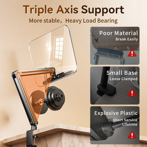 Boneruy P87 portabile 360 ° supporto da lettura rotante regolabile in alluminio con fermaglio elastico per ufficio - Product Image 3