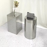 Buffet blanc acrylique Table Riser Cube affichage nidification Risers Lucite carré nourriture piédestal boîte affichage
