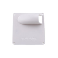 Plaque de couverture de servo RC, panneau d'accès à compartiment, en plastique blanc moulé, carré, pour distributeur de modèles, carton en vrac