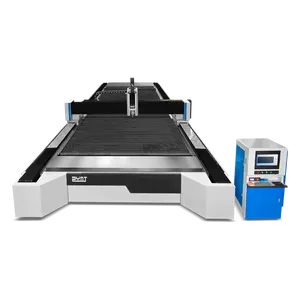 1000W الطاقة الصفائح المعدنية قاطع بالليزر بواسطة الكمبيوتر/ماكينة قطع النسيج بالليزر للألومنيوم ، الكربون الصلب والنحاس