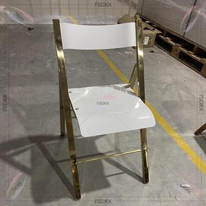 <span class=keywords><strong>Chaises</strong></span> <span class=keywords><strong>pliantes</strong></span> en gros d'usine <span class=keywords><strong>Chaises</strong></span> de salle à manger d'événement blanc pour la réception de banquet de fête - Product Image 4