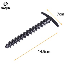 Piquets de tente à visser <span class=keywords><strong>pour</strong></span> le camping en extérieur, clous de sol <span class=keywords><strong>pour</strong></span> la randonnée, accessoires de tente coupe-vent - Product Image 6