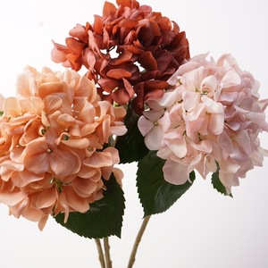Nouveauté DKB <span class=keywords><strong>Hortensia</strong></span> artificiel en latex à toucher réel, fleurs artificielles variées pour la décoration de la maison et des mariages - Product Image 1