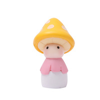 Maison de poupée Jardin Décor Micro Paysage DIY Décorations Extérieures Miniatures Champignons Poupées Résine Artisanat Fée Jardin Poupée Figurines