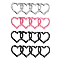 Etiqueta engomada del logotipo del corazón del amor del coche etiqueta de la cola del maletero trasero insignia emblema Calcomanía para Audi Q7 A7 A6 S3 S4 A5 A4 B5 B6 B7 B8 C6 C7 A3 Q3 Q5 TT