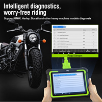 Escáner para Motocicletas JDIAG M400 PRO de 8 Pulgadas, Herramienta de Diagnóstico para Motocicletas con Pruebas del Sistema ABS, Programación y Reasignación de la ECU para YAMAHA, DUCATI
