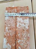 Briques réfractaires frittées minces de briques d'argile naturelle rouge antique solide pour la bordure traditionnelle de maison et de jardin