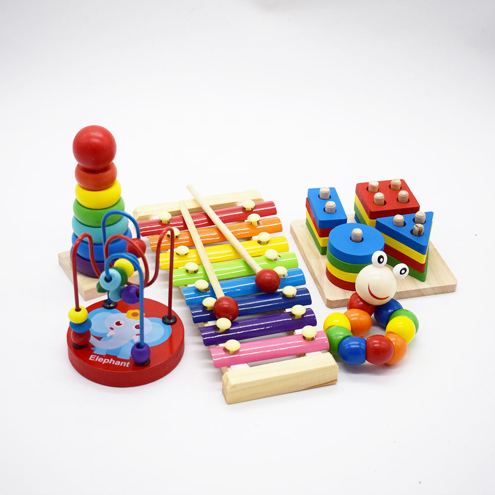 Juguetes de madera Montessori, beneficio de Educación Temprana