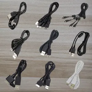 Cabo USB Carregador de Dados para Nintendo DSI/DSL/GBA/GBC/GBA SP 1.2M Cabos de Carregamento Rápido para PS5/PSP/WII U Jogos Cabos