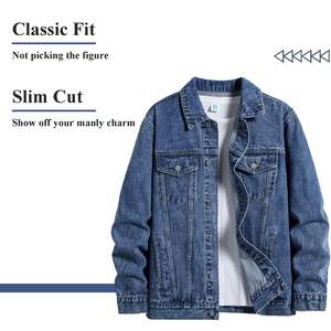 Chaqueta de Trabajo de Moda Personalizada, Unisex, Informal, de Primavera, de Mezclilla, Holgada, Vintage, de Algodón Recubierto, con Camuflaje en la Parte Delantera - Product Image 4