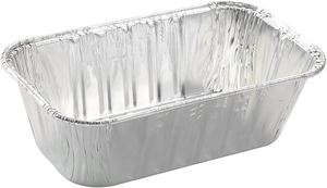 OEM Logo Rectangle Aluminum <b>Foil</b> Disposable Takeaway Food <b>Container</b> with Recyclable Plastic Lid Small Size - Product Image 4