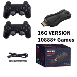 2 플레이어 미니 아케이드 클래식 게임 콘솔 4K 비디오 게임 스틱 2.4G 무선 컨트롤러 레트로 게임 <span class=keywords><strong>PS1</strong></span>/SEGA/SNES/MAME - Product Image 5