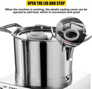 Rau Chopper máy xay thực phẩm và công nghiệp thịt cắt thịt Bộ vi xử lý máy sc6l, 10L 15L - Product Image 5