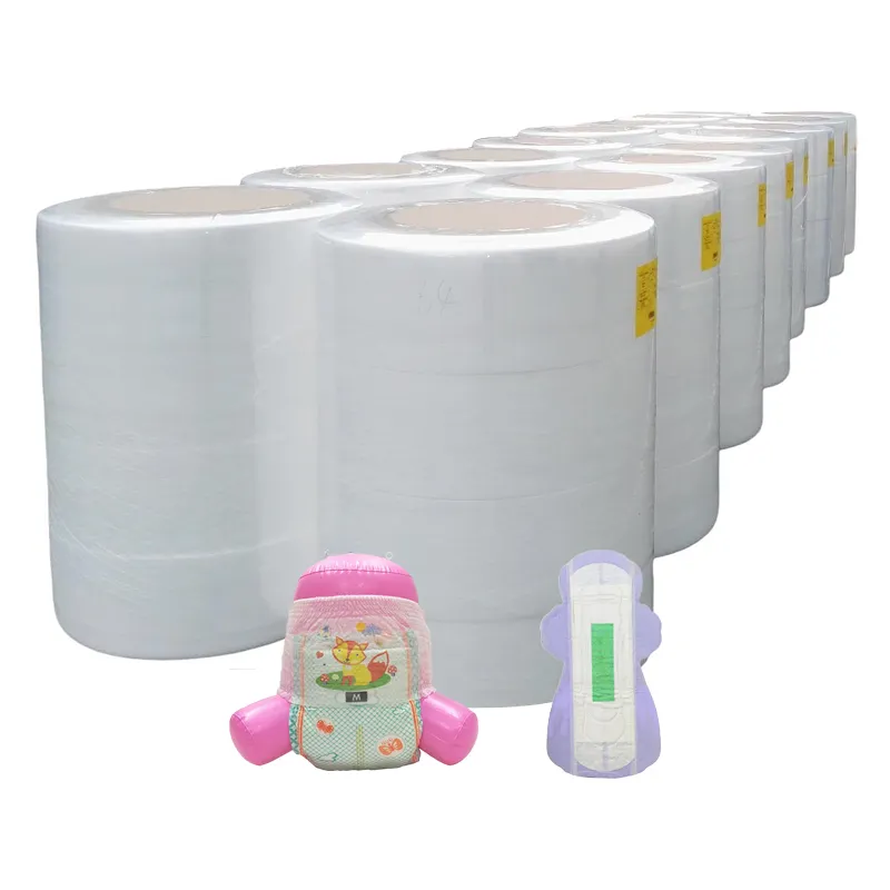 Couches Matières Premières Polypropylène Non Tissé Hydrophile Spunbond Tissu Non Tissé Pour Bébé Couche Serviette Hygiénique