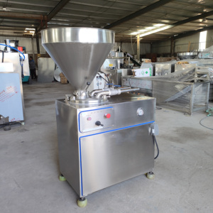 Machine de remplissage de saucisses/<span class=keywords><strong>prix</strong></span> d'usine Machine de remplissage de saucisses de poulet automatique industrielle commerciale à vendre Argent - Product Image 3
