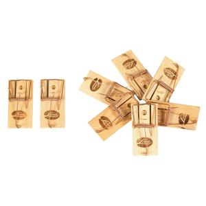 Trampa para Ratones de Madera, 2 Piezas por Tarjeta, Control de Plagas - Product Image 1