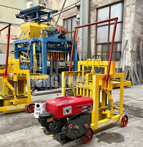 Nhỏ động cơ diesel di động máy làm gạch bê tông Máy làm gạch bán tự động khối - Product Image 3