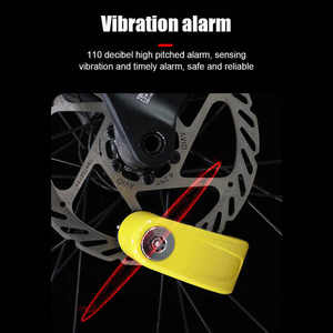 <span class=keywords><strong>Alarma</strong></span> de bicicleta, tipo C <span class=keywords><strong>candado</strong></span> de freno de disco, <span class=keywords><strong>candado</strong></span> de <span class=keywords><strong>alarma</strong></span> de motocicleta recargable por USB, 110 Db, impermeable, antirrobo, <span class=keywords><strong>candado</strong></span> de <span class=keywords><strong>alarma</strong></span> para patinete MTB - Product Image 3