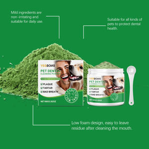 Pet Oral Care Organique 80g Dents de <span class=keywords><strong>Chien</strong></span> Blanchiment plus Brillant Sourires Poudre de Nettoyage Dentaire <span class=keywords><strong>pour</strong></span> Chiens Prévient Le Tartre Dentaire - Product Image 3