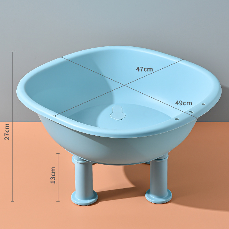 Patas de apoyo para baño de asiento azul pavo real