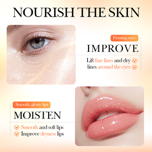 SADOER Masque Hydratant 2-en-1 pour les Yeux et les Lèvres à la Membrane d'Orange – Soin Raffermissant pour les Yeux et les Lèvres, Réduit les Cernes, Produits de Soin pour la Peau des Lèvres - Product Image 5