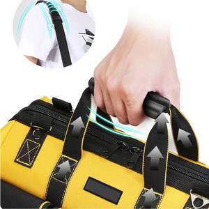 Bolsa Táctica de Herramientas, Negra, Grande, Portátil, con Base Rígida, Fabricada para Trabajo Pesado, con Herramientas para Ingeniería - Product Image 1