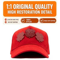 Gorra de Béisbol de 5 Paneles con Logotipo Bordado Personalizado de Alta Calidad, Gorras de Calidad G5 con Forro de Satén, Gorras con Pasadores Metálicos Dorados
