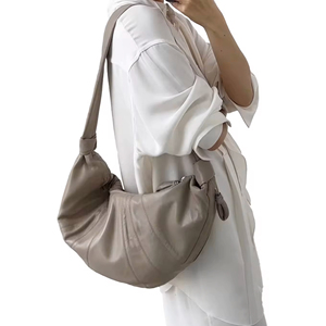 2024 New Fashion Handbags Female <b>Hobos</b> Shoulder <b>Bag</b> High Quality Soft Leather Half Moon <b>Crossbody</b> <b>Bags</b> for Women - Product Image 1