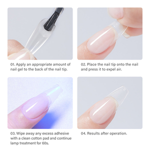 <span class=keywords><strong>Pegamento</strong></span> <span class=keywords><strong>para</strong></span> Uñas a Base de Plantas, Reemplazo <span class=keywords><strong>para</strong></span> Uñas Postizas de Cobertura Total, Adhesivo en Gel Transparente de Larga Duración y Fácil Aplicación con Curado LED en 60s - Product Image 3