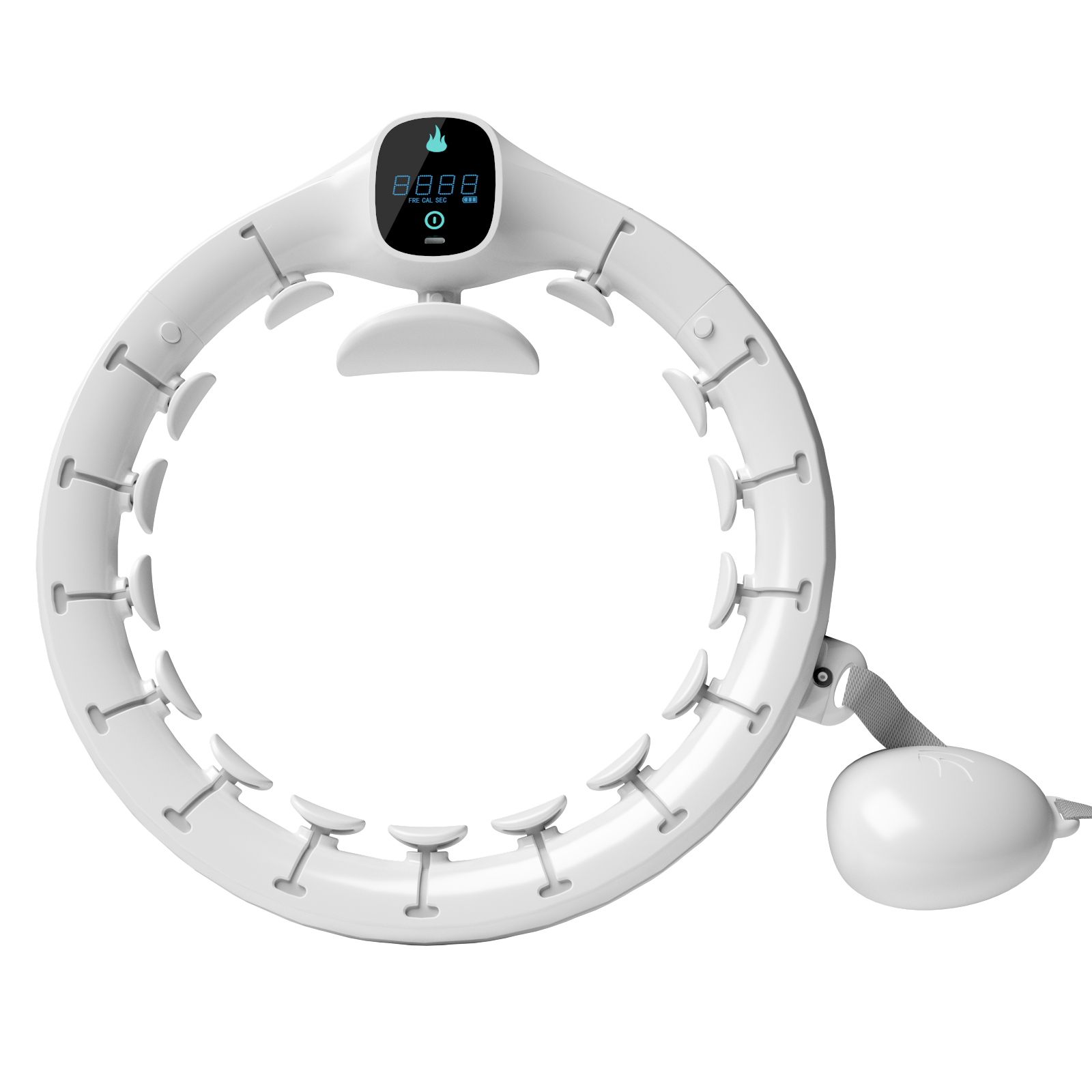 Hu Smart la обруч для фитнеса с индивидуальным логотипом, взвешенный цвет, hula ho White op, прямые продажи из Китая