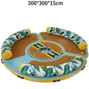 Vente directe usine : Plateforme et île flottantes gonflables en matériau Drop Stitch, capacité maximale 100-500 kg, pour usage en lac et piscine - Product Image 1
