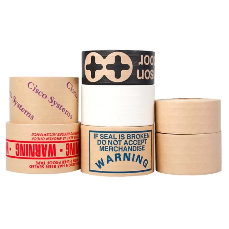 Logo Printed Self Adhesive Kraft Paper Gummed Tape