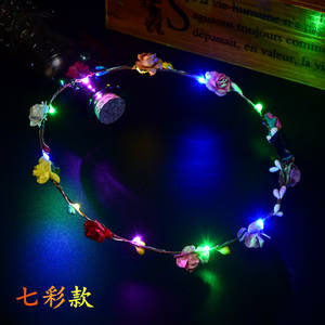 ルミナスヘッドバンドルミナスガーランドヘッドウェア小さなギフトベストセラーおもちゃコンサートヘッドウェアLedヘアフープフラッシュリース - Product Image 2