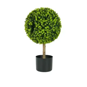 Foryoudecor potted ornamental plants artificial high bonsai ball tree sale for living room floor standing home decoration