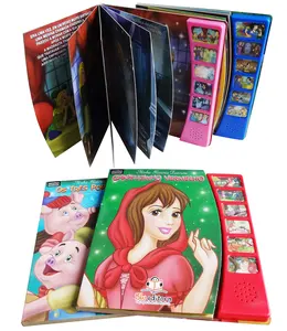世界童话故事声音书带6个按钮形状声音模块儿童书籍印刷