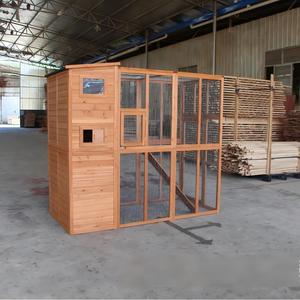 Maison pour chat en bois de haute qualité, abri extérieur résistant aux intempéries pour <span class=keywords><strong>animaux</strong></span> de compagnie avec un design à plusieurs niveaux et <span class=keywords><strong>des</strong></span> fenêtres de ventilation - Product Image 2