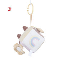 Jouet de hochet de boule d'animal de dessin animé de Offre Spéciale jouet de hochet de cube qui aide à cultiver des sens musicaux de bébés jouet éducatif