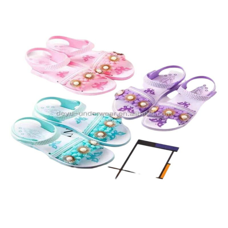 1.45 Dollar Model WYX057 Series Size 29-38 For Ages 4-15Years Girls PVC sandals safety shoes