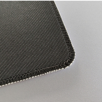 Tapis de souris de jeu Skypro personnalisé en tissu noir pur à motif de dessin animé, bords surjetés, imperméable, antidérapant, épaisseur 3 mm, petite taille, pour le bureau