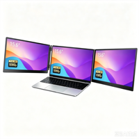 Moniteur double/triple 15,6 pouces IPS 1080p 60Hz Type-C, écran pliable, haut-parleur intégré, luminosité 300 cd/m², série professionnelle