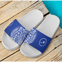 Claquettes de plage confortables en EVA Martinique pour l'été – Sandales personnalisées de haute qualité avec design drapeau national, vente en gros