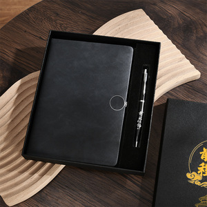 Customized Ballpoint Pen <b>Gift</b> <b>Box</b> Premium Leather Notebook Set Personalization Graduation Business <b>Gift</b> - Product Image 1