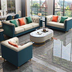 Foshan moderno Nuevo diseño real de lujo sofá conjunto estilo francés Turco blanco salón sofás de cuero de 4 plazas muebles de sala de estar - Product Image 6